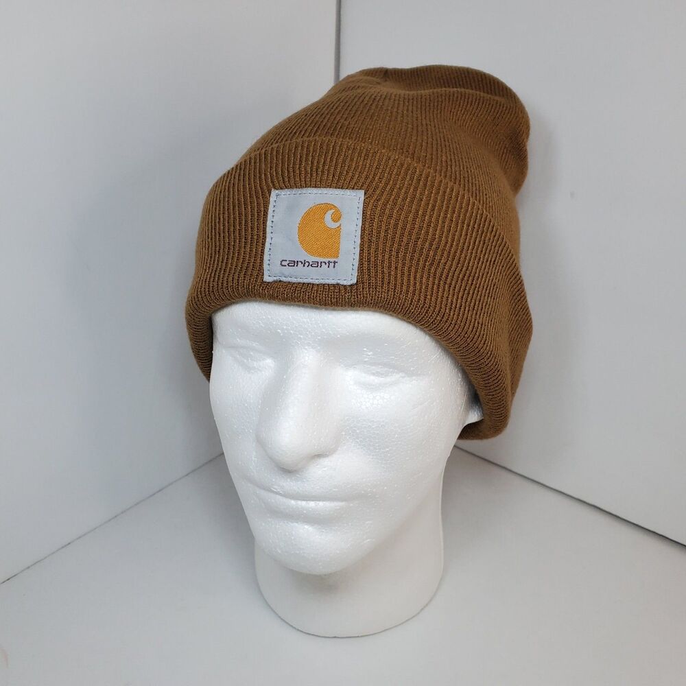 Carhartt Men's Knit Cuffed Beanie Brown Brown (One Size) Stretch Tan Khaki